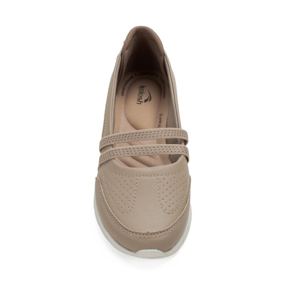 Sapatilha Esportiva Kolosh Feminino C4051 Marrom Claro 5