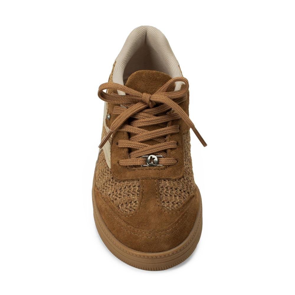 Tênis Kolosh Casual Em Couro Feminino C3911 Marrom 5