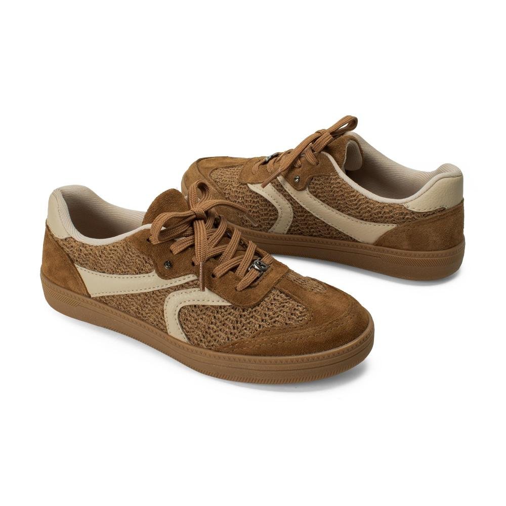 Tênis Kolosh Casual Em Couro Feminino C3911 Marrom 6