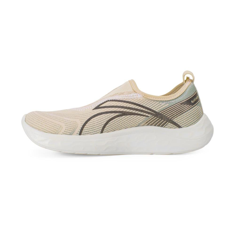 Tênis Kolosh Esportivo Slip On Feminino E0647 Bege 4