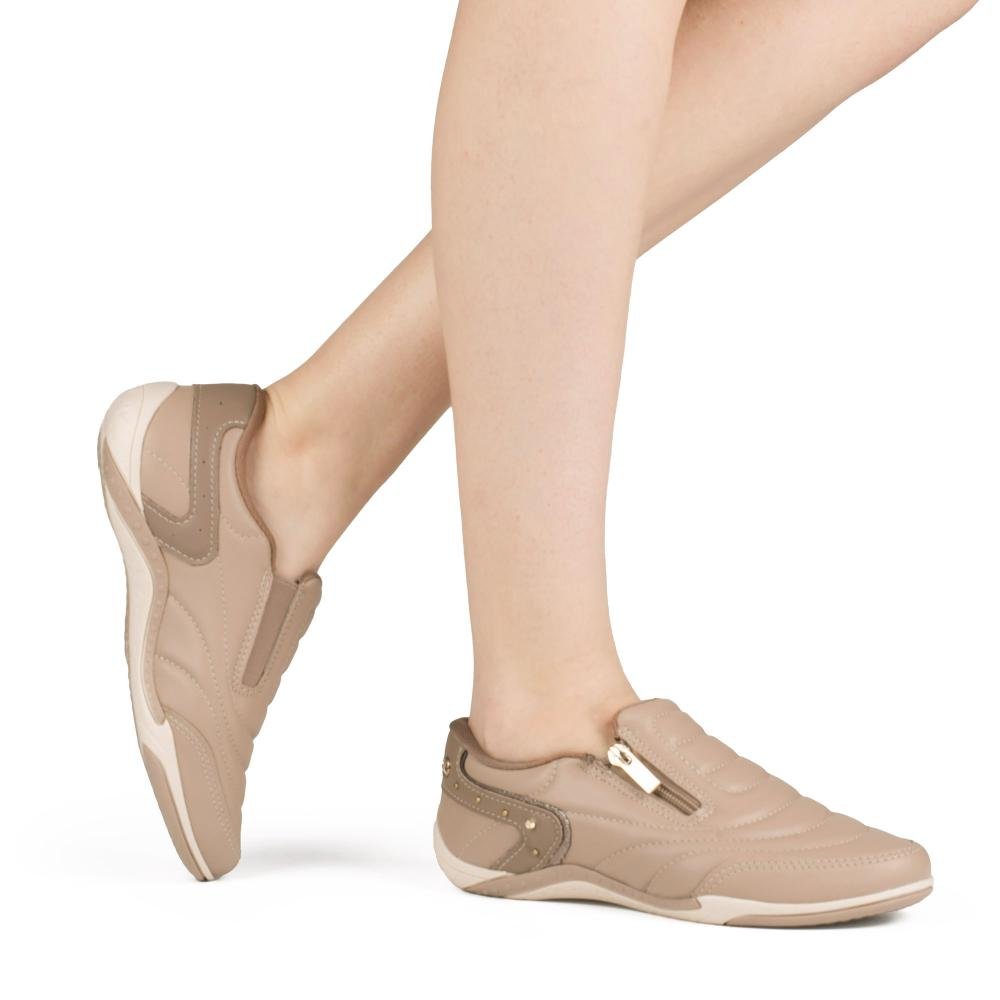 Tênis Kolosh Casual de Calce Fácil Feminino C1288B Marrom 2