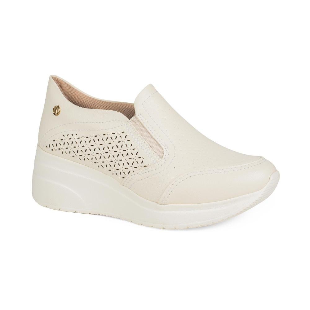 Tênis Kolosh Upper Slip On Feminino C4641 Bege Claro 3