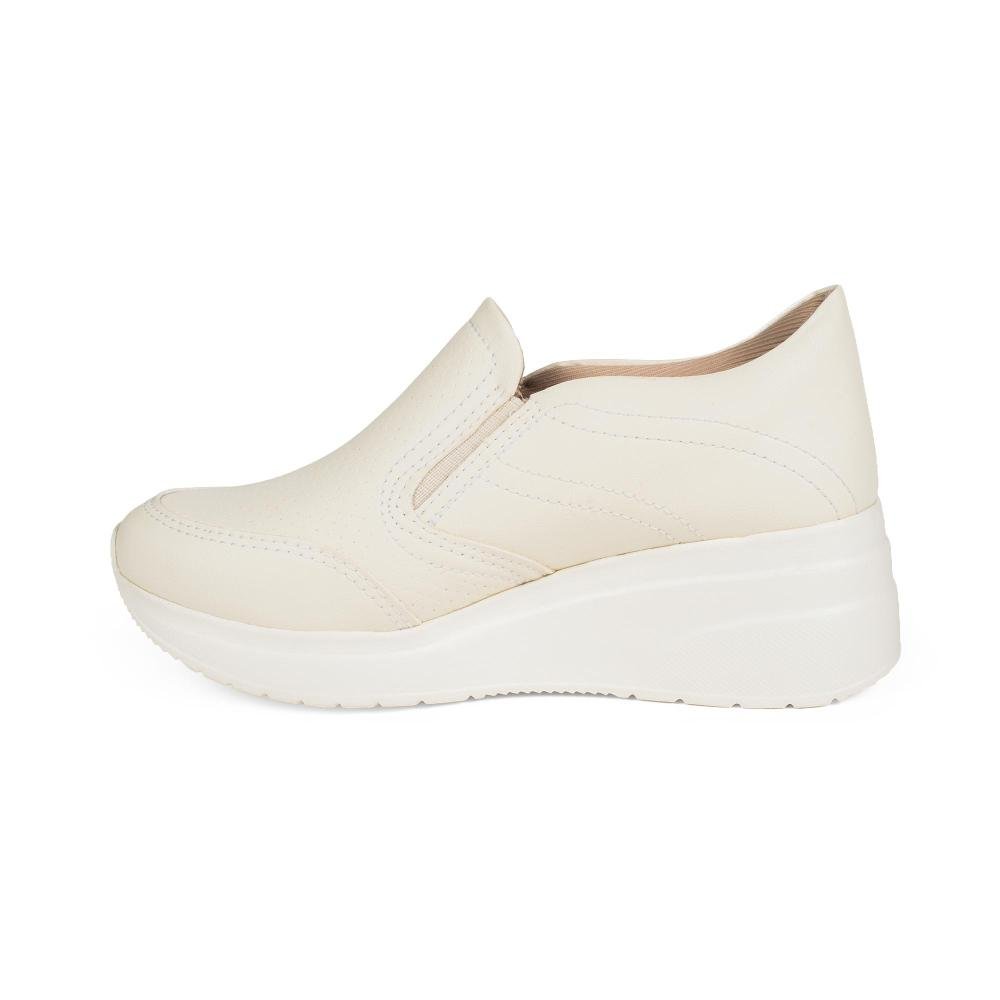 Tênis Kolosh Upper Slip On Feminino C4641 Bege Claro 4