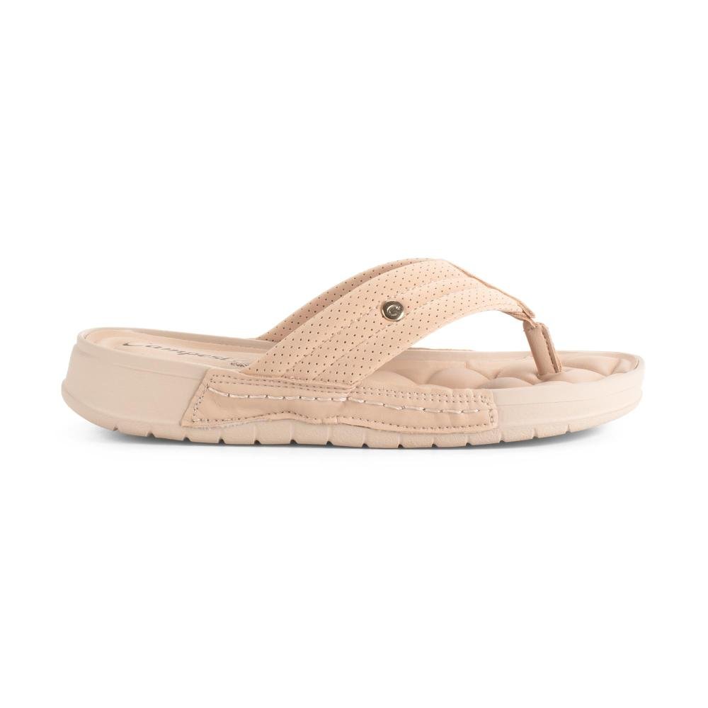 Chinelo Campesí Flatform Feminina CE901 Bege 3