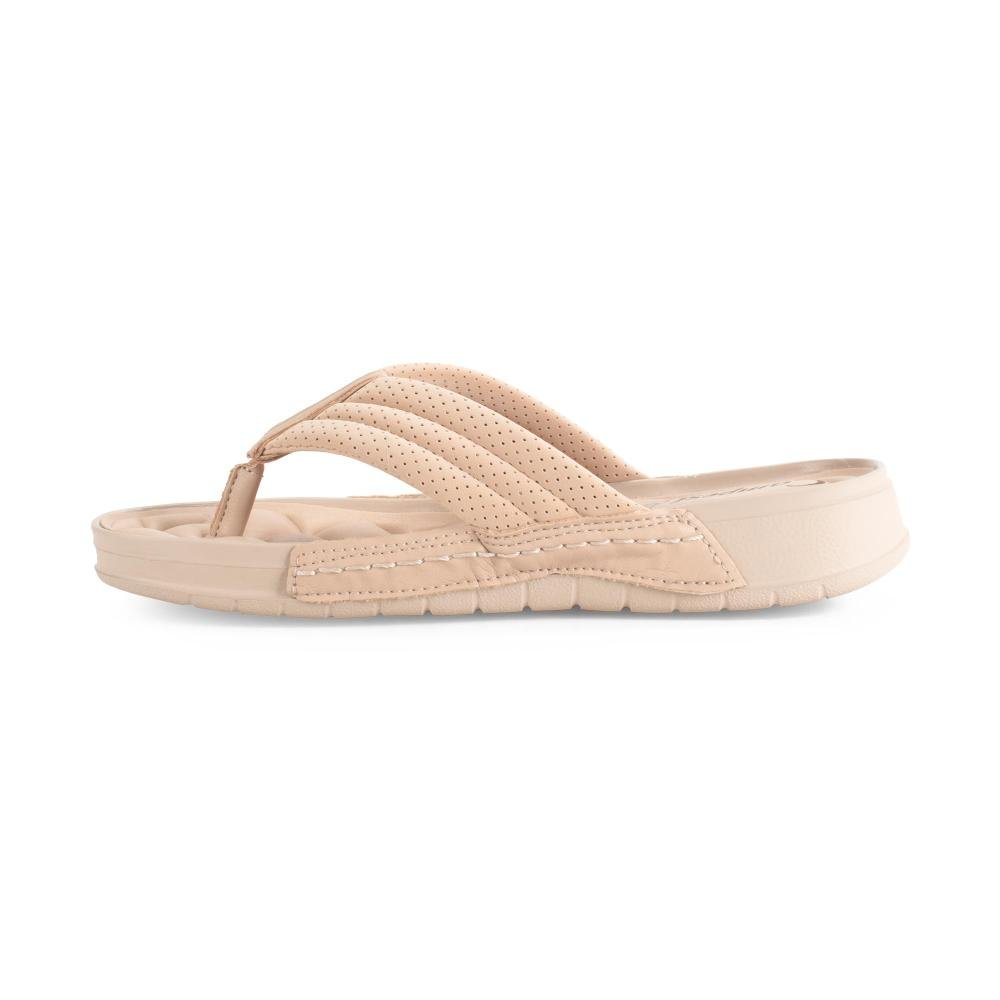 Chinelo Campesí Flatform Feminina CE901 Bege 4