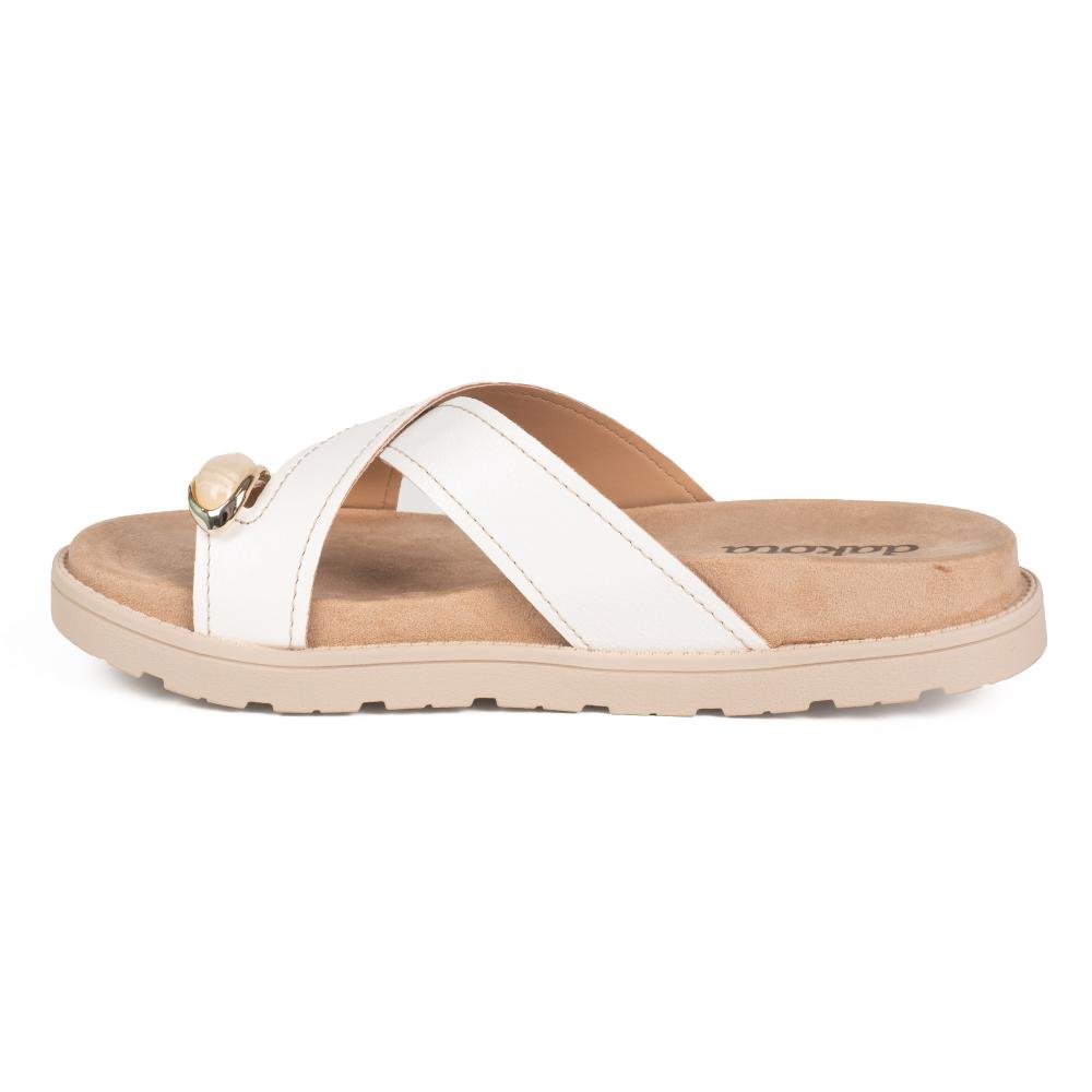 Chinelo Dakota Flatform Feminina DC031 Branco 4