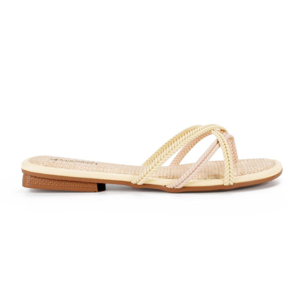 Chinelo Mississipi Feminina J2061 Amarelo 3