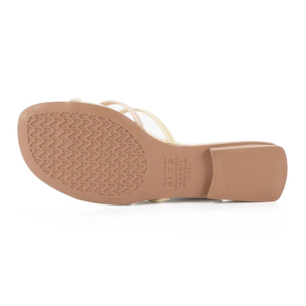 Chinelo Mississipi Feminina J2061 Amarelo 5