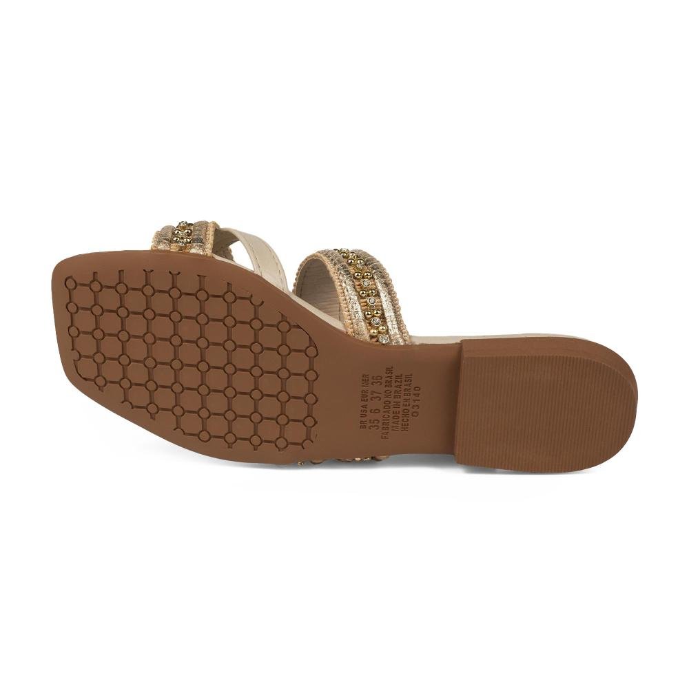 Chinelo Mississipi Feminina J2491 Bege 5