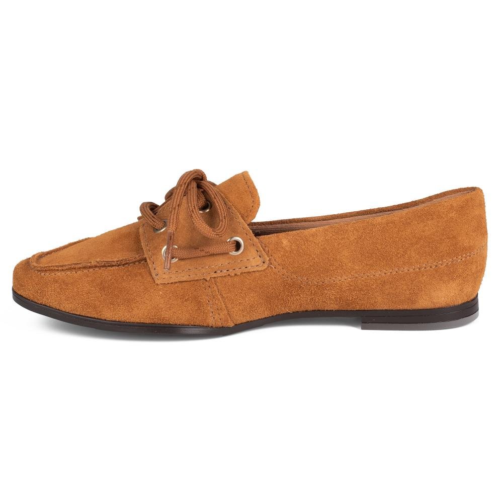 Mocassim Dakota Em Couro Feminino D3061 Caramelo 4