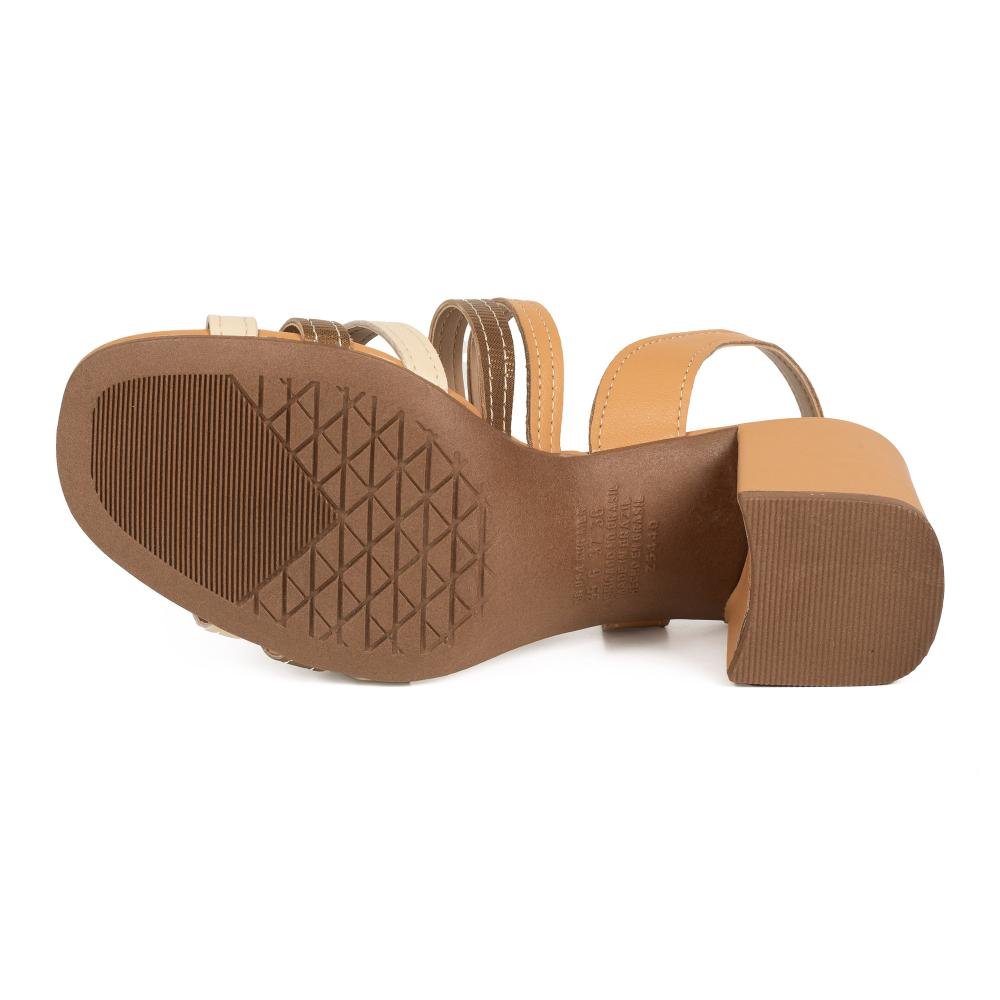 Sandália Dakota de Salto Bloco Feminina DB881 Bege 5
