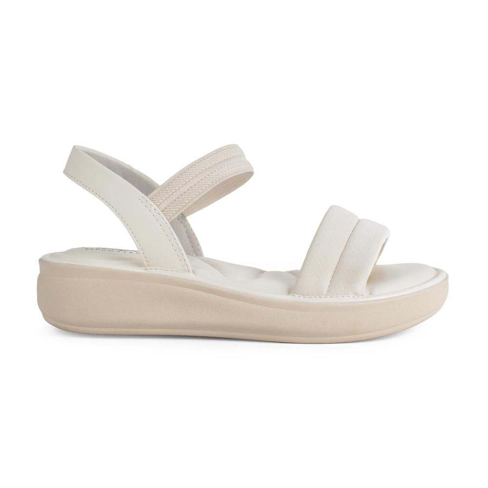 Sandália Campesí Flatform Feminina CE933 Bege Claro 3