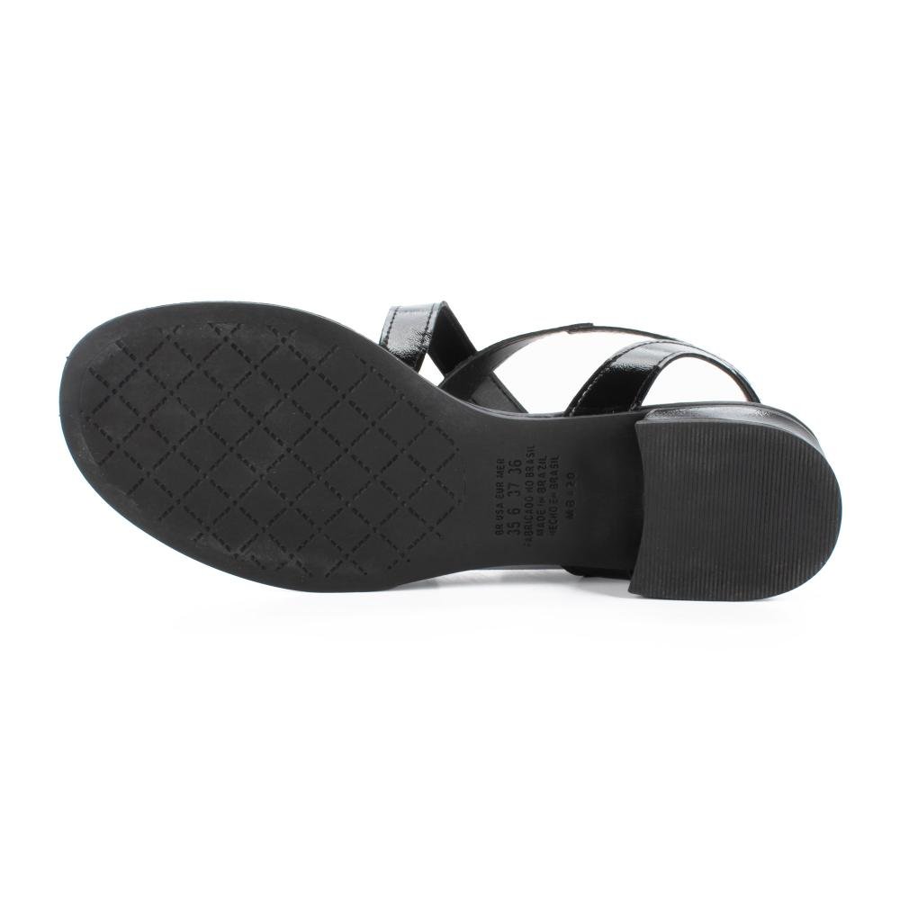 Sandália Mississipi de Salto Bloco Feminina J2341 Preto 5