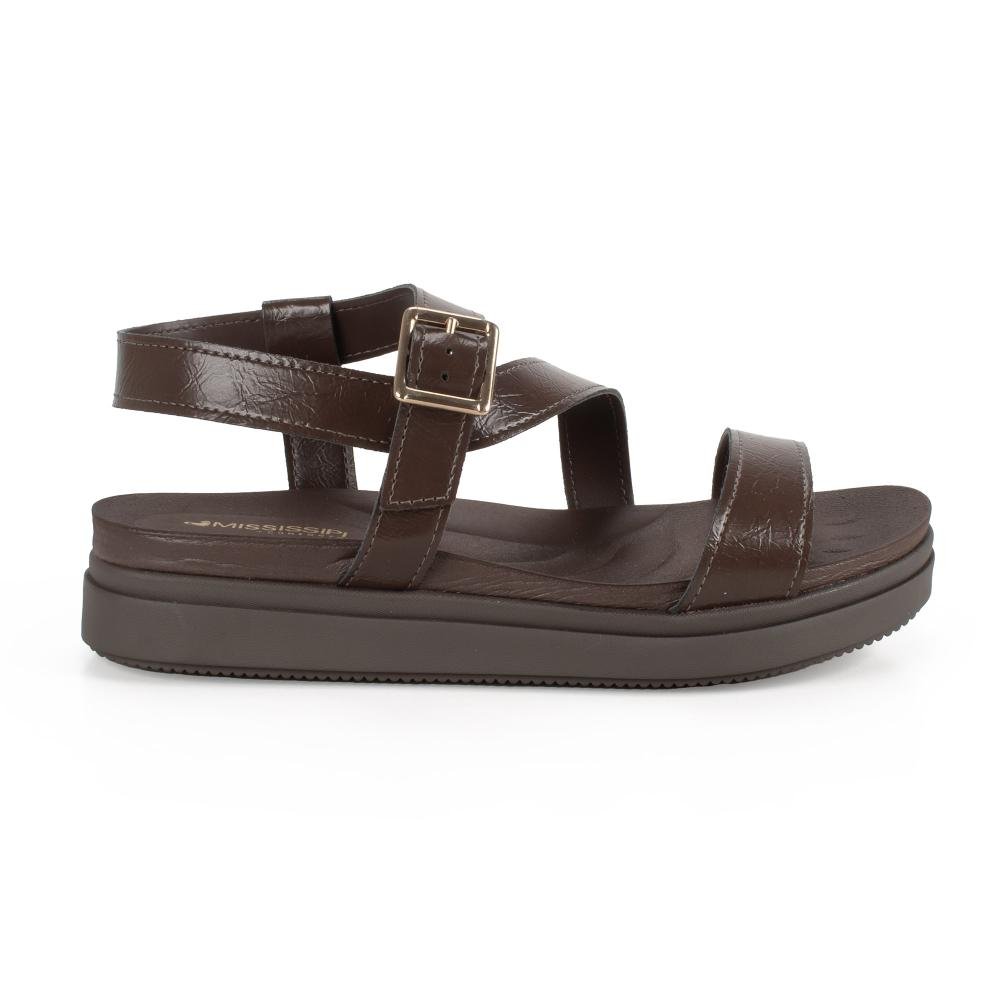 Sandália Mississipi Flatform Feminina J1993 Café 3