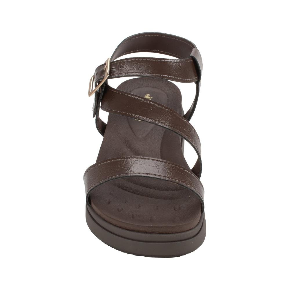 Sandália Mississipi Flatform Feminina J1993 Café 6