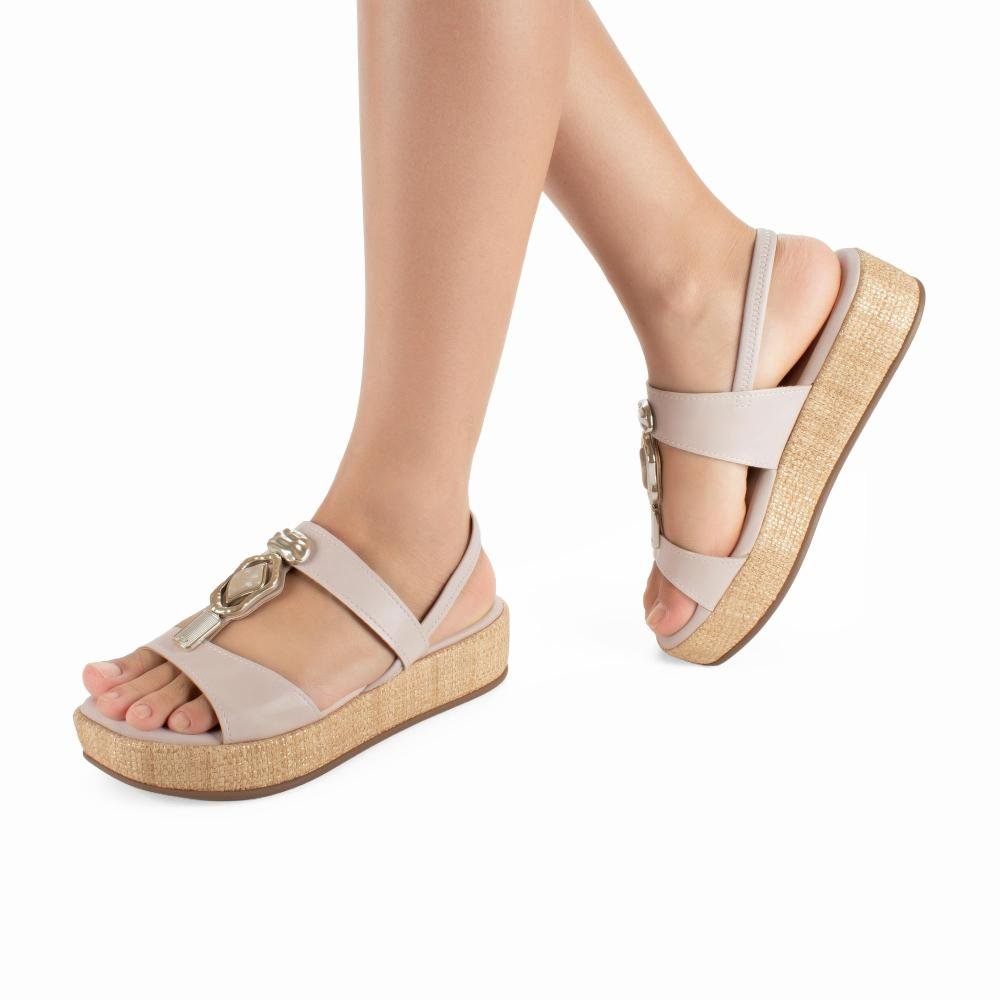 Sandália Mississipi Flatform Feminina J2373 Rosa 2