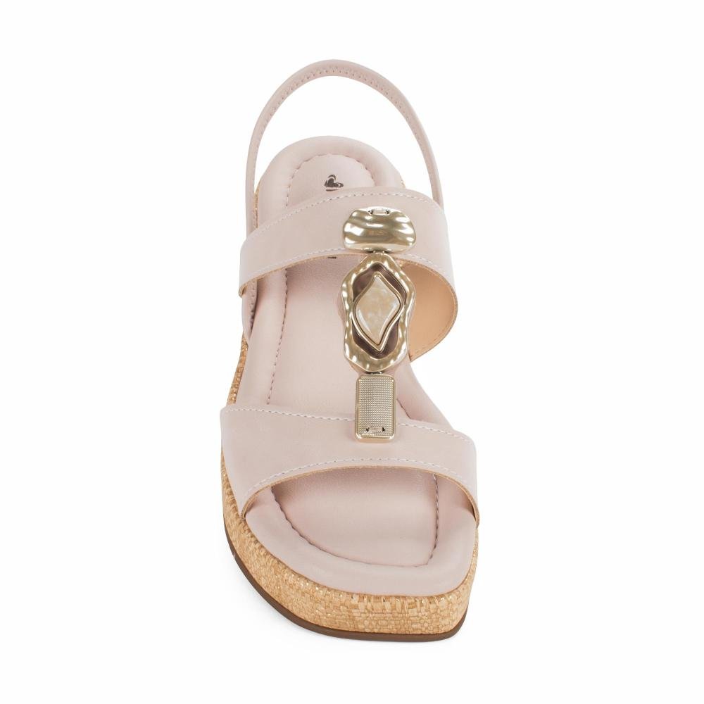 Sandália Mississipi Flatform Feminina J2373 Rosa 6