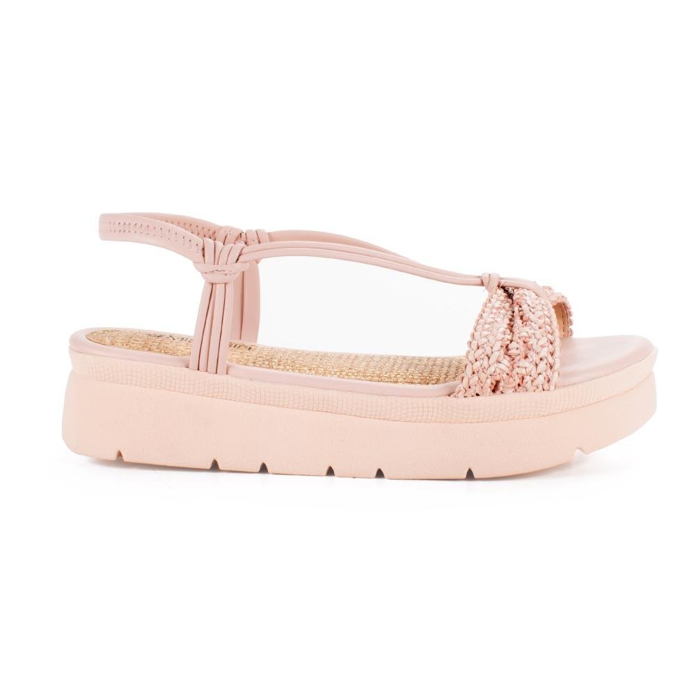 Sandália Mississipi Flatform Feminina J2152 Rosa 3