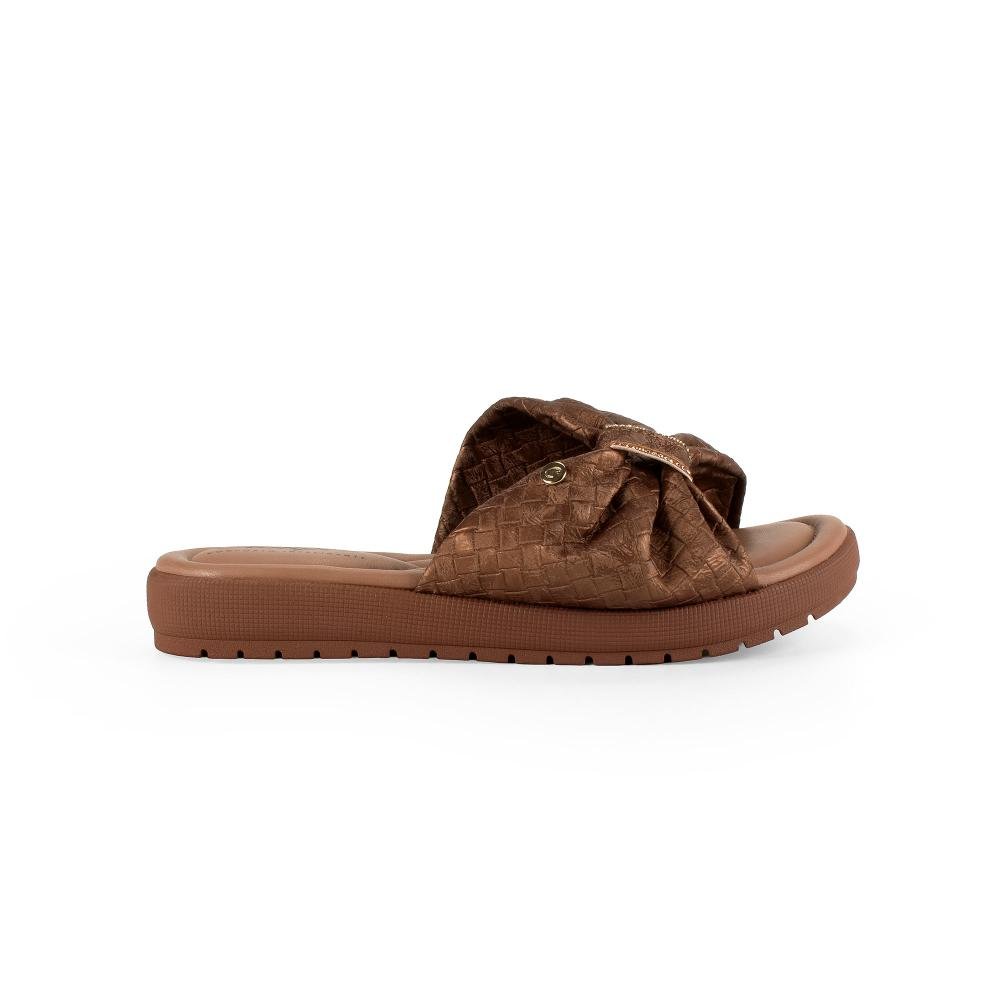Slide Campesí Flatform Feminino CE741 Caramelo 2