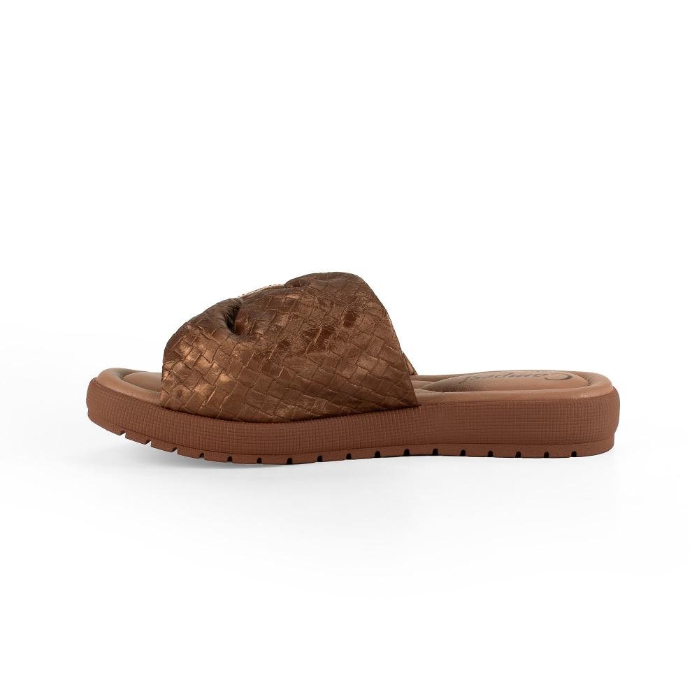 Slide Campesí Flatform Feminino CE741 Caramelo 3
