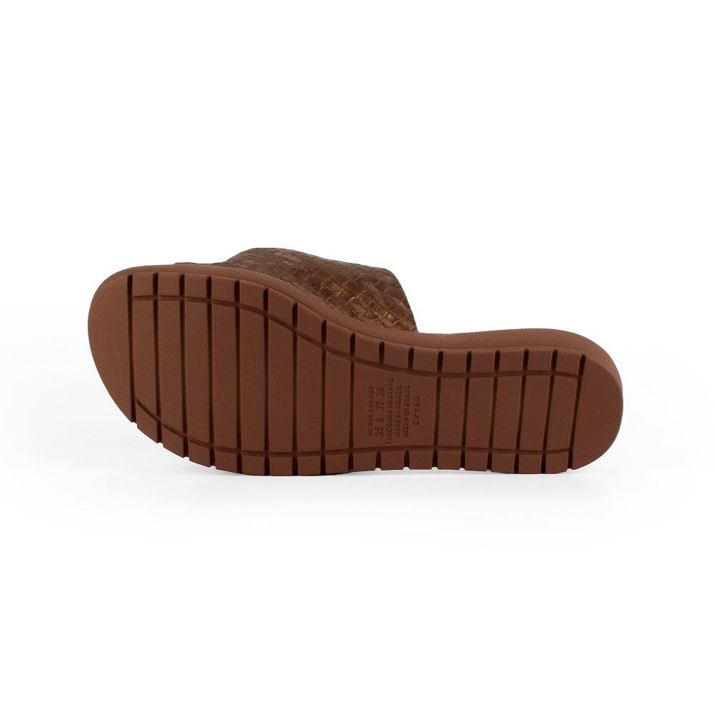 Slide Campesí Flatform Feminino CE741 Caramelo 4