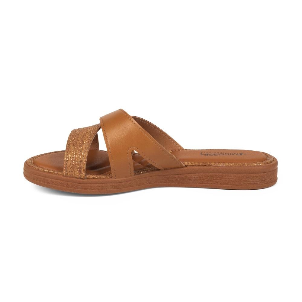Slide Mississipi Feminino J2362 Caramelo 4