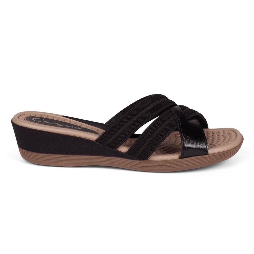 Tamanco Campesí Anabela Feminino CE871 Preto 3