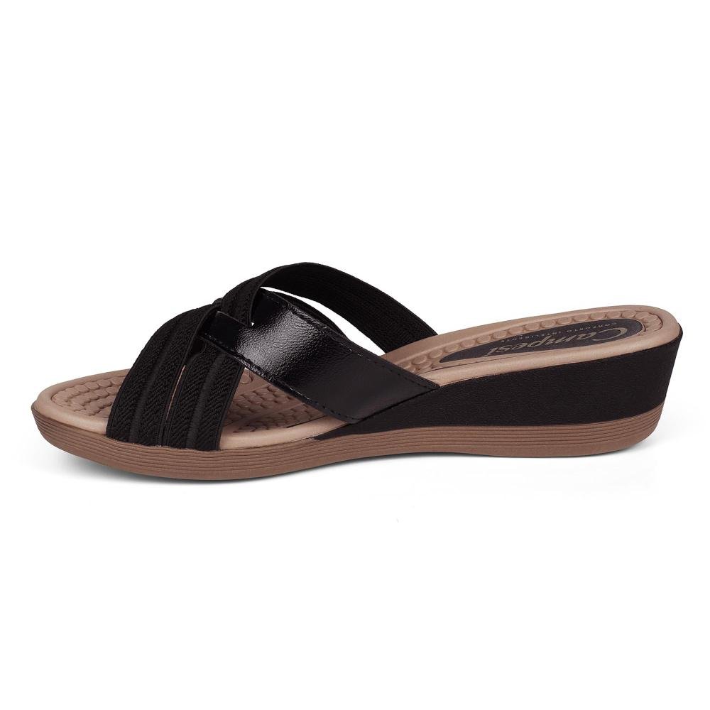 Tamanco Campesí Anabela Feminino CE871 Preto 4