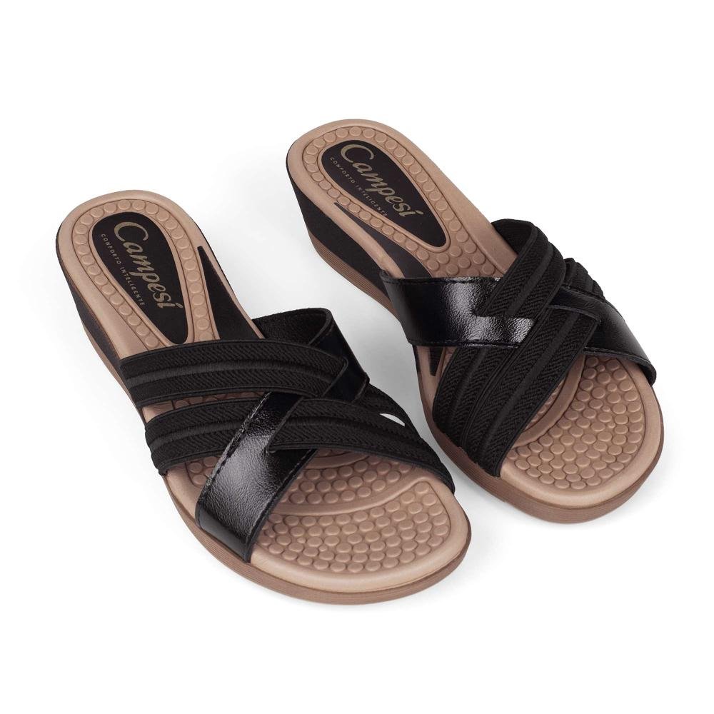 Tamanco Campesí Anabela Feminino CE871 Preto 6