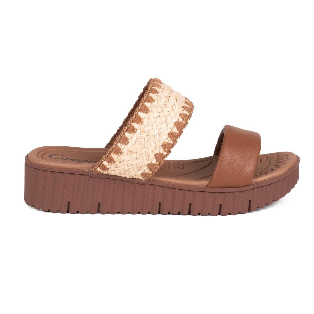 Tamanco Campesí Flatform Feminino CP555 Caramelo 3