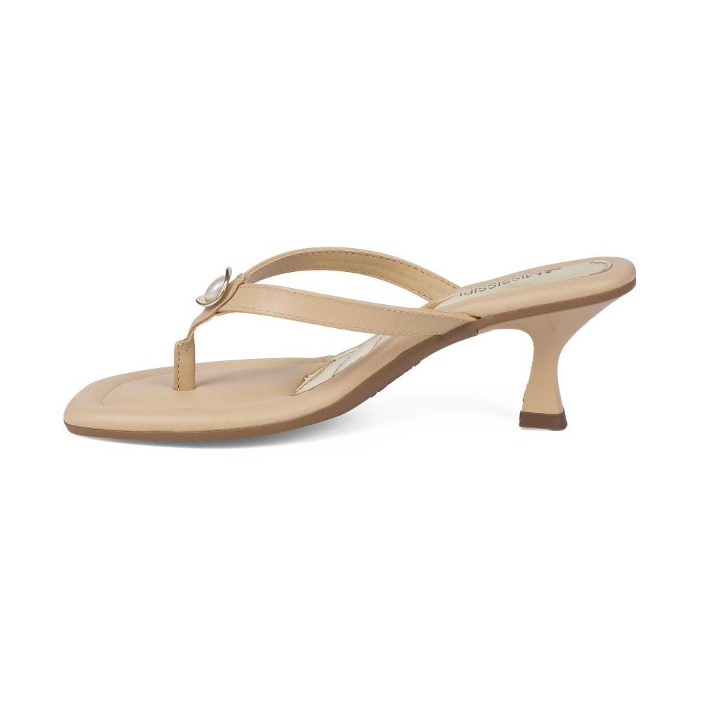 Tamanco Mississipi de Salto Alto Feminino J2531 Bege 4
