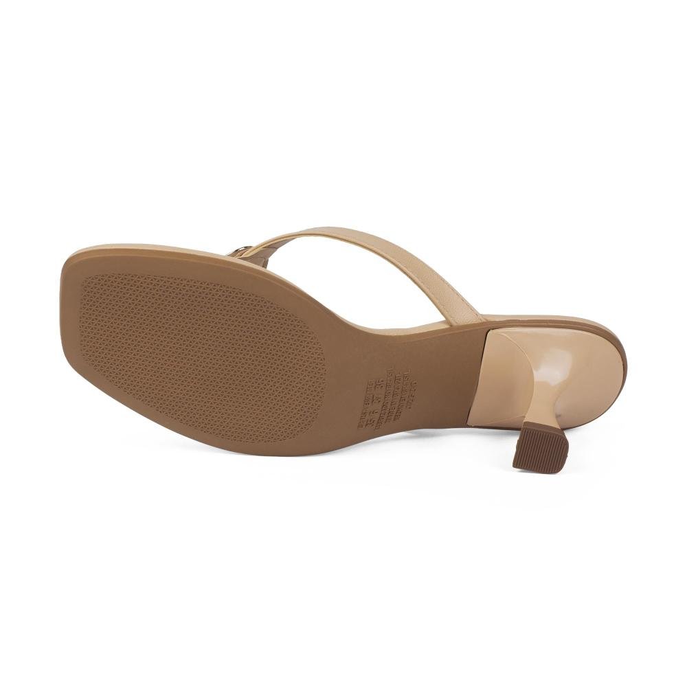 Tamanco Mississipi de Salto Alto Feminino J2531 Bege 5