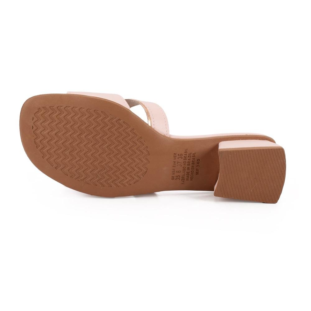 Tamanco Mississipi de Salto Bloco Feminino J2311 Rosa 5