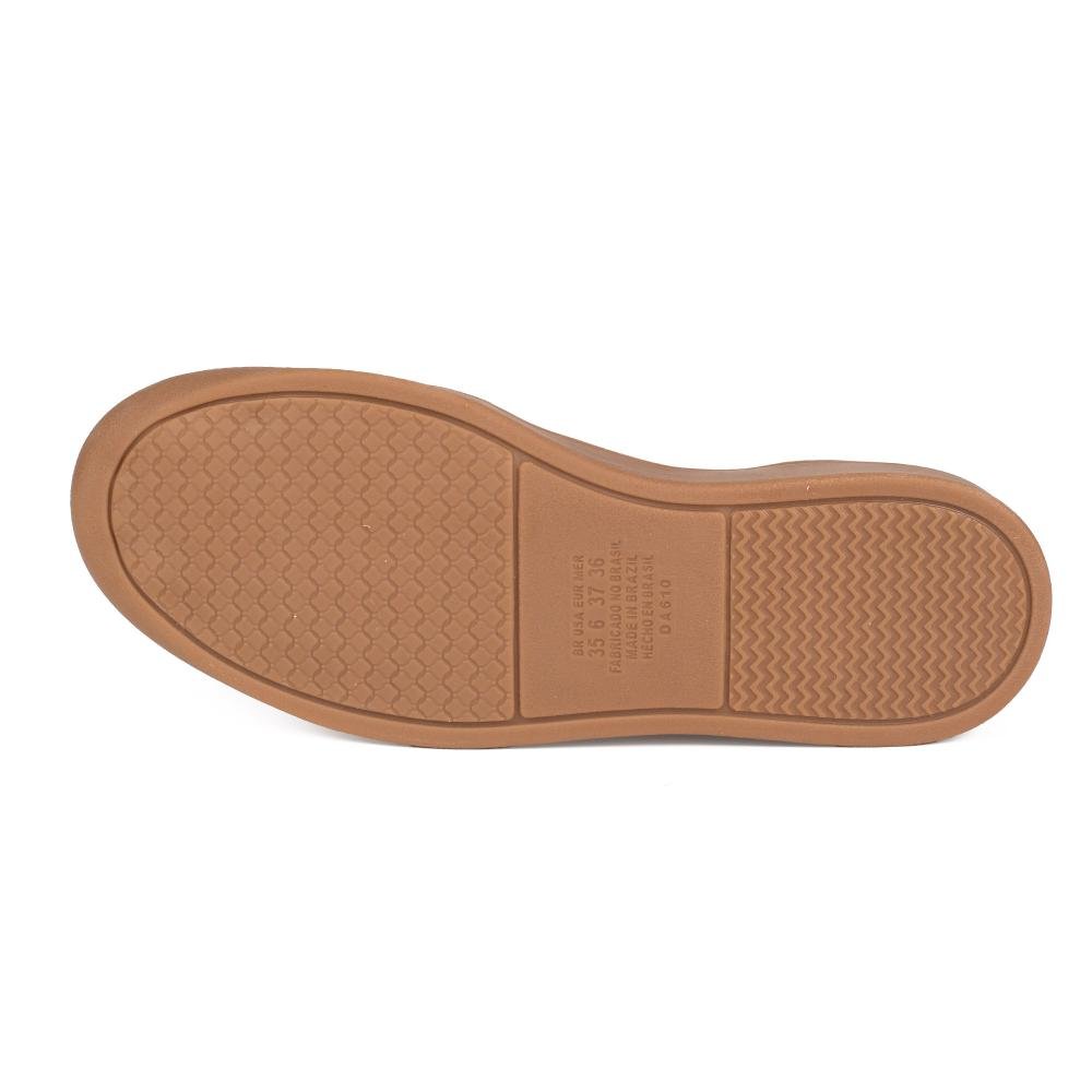Tênis Dakota Casual Em Couro Feminino D2974 Bege 5