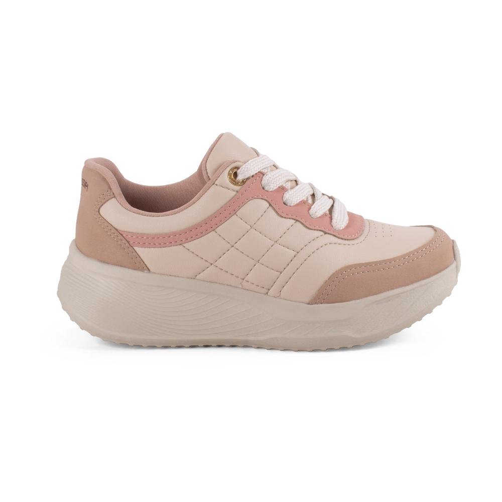 Tênis Mississipi Jogging Feminino J2621 Bege 3