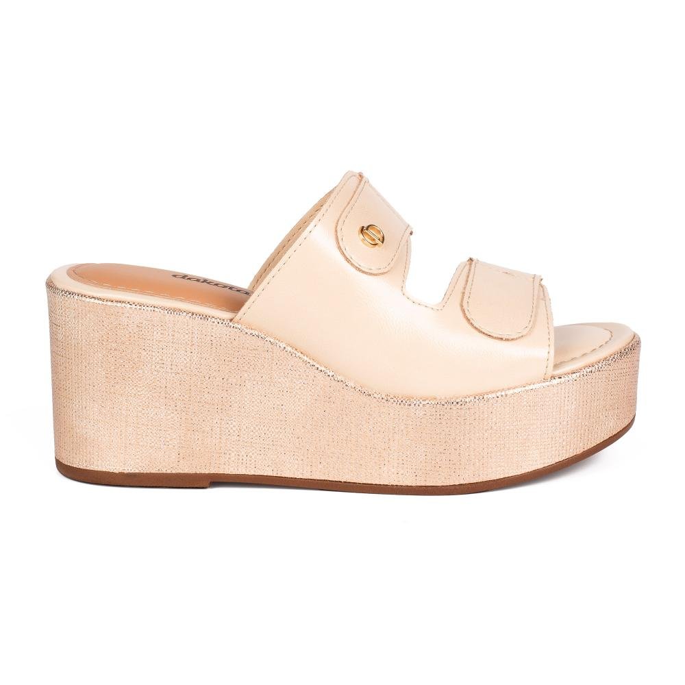Tamanco Dakota Anabela Feminino DC242 Bege 3