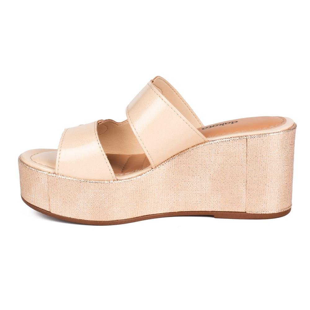 Tamanco Dakota Anabela Feminino DC242 Bege 4