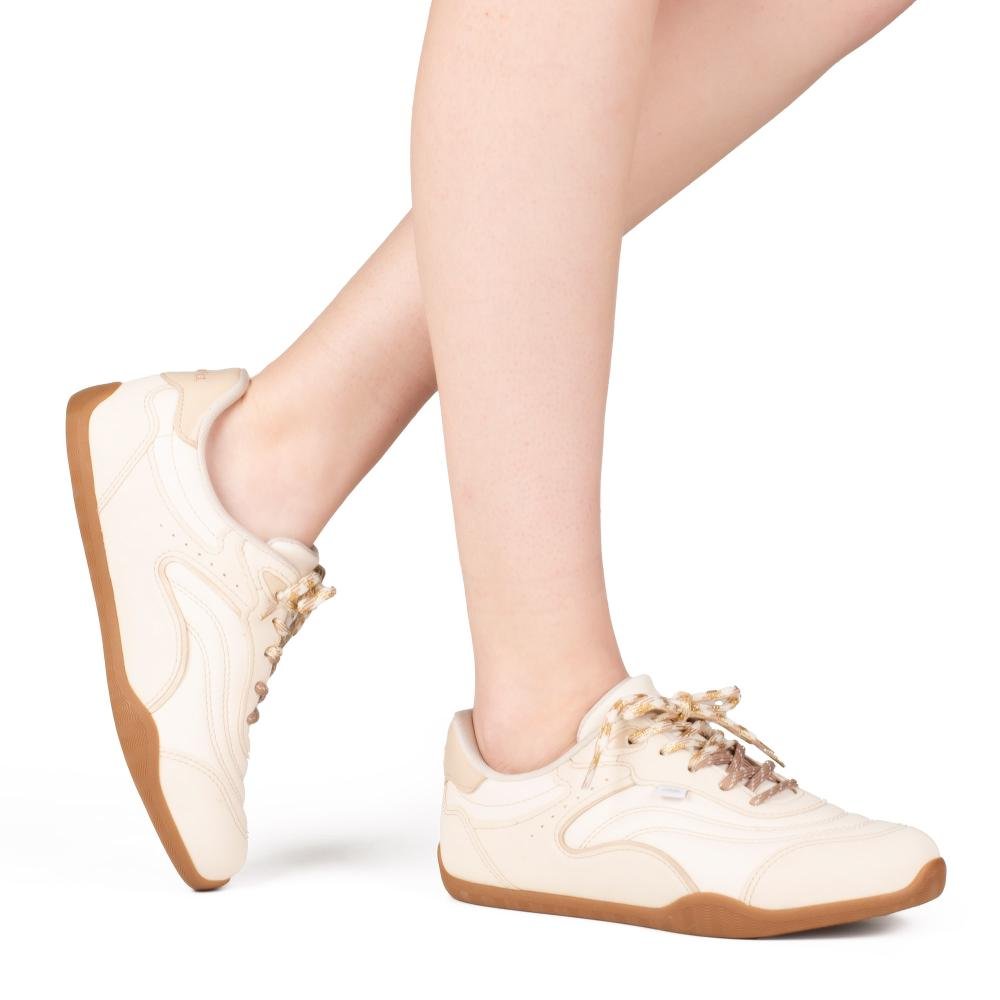 Tênis Dakota Casual Feminino D3022 Bege Claro 2