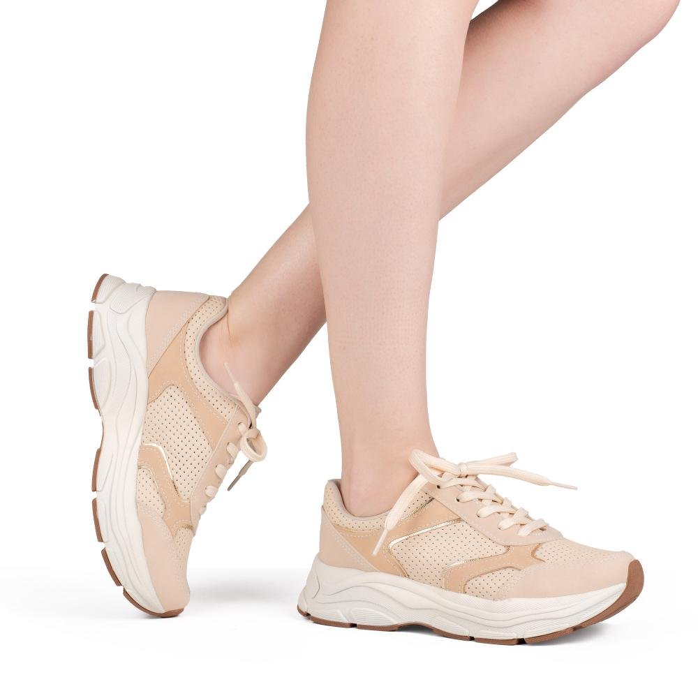 Dad Sneaker Mississipi Feminino J2592 Bege 2