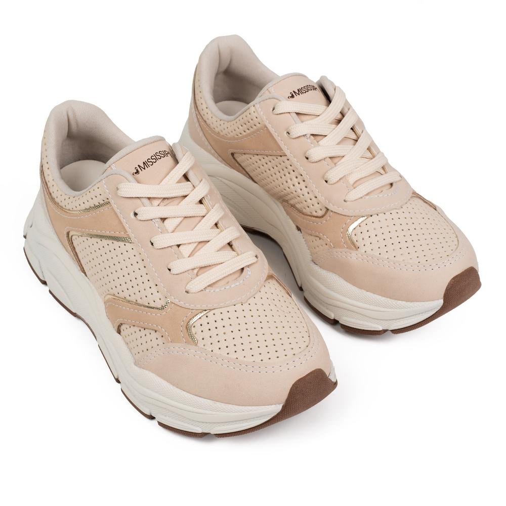 Dad Sneaker Mississipi Feminino J2592 Bege 6