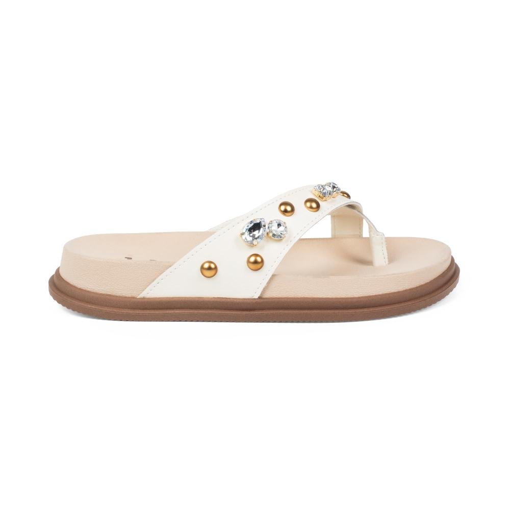 Chinelo Dakota Flatform Feminina DC021 Bege Claro 3