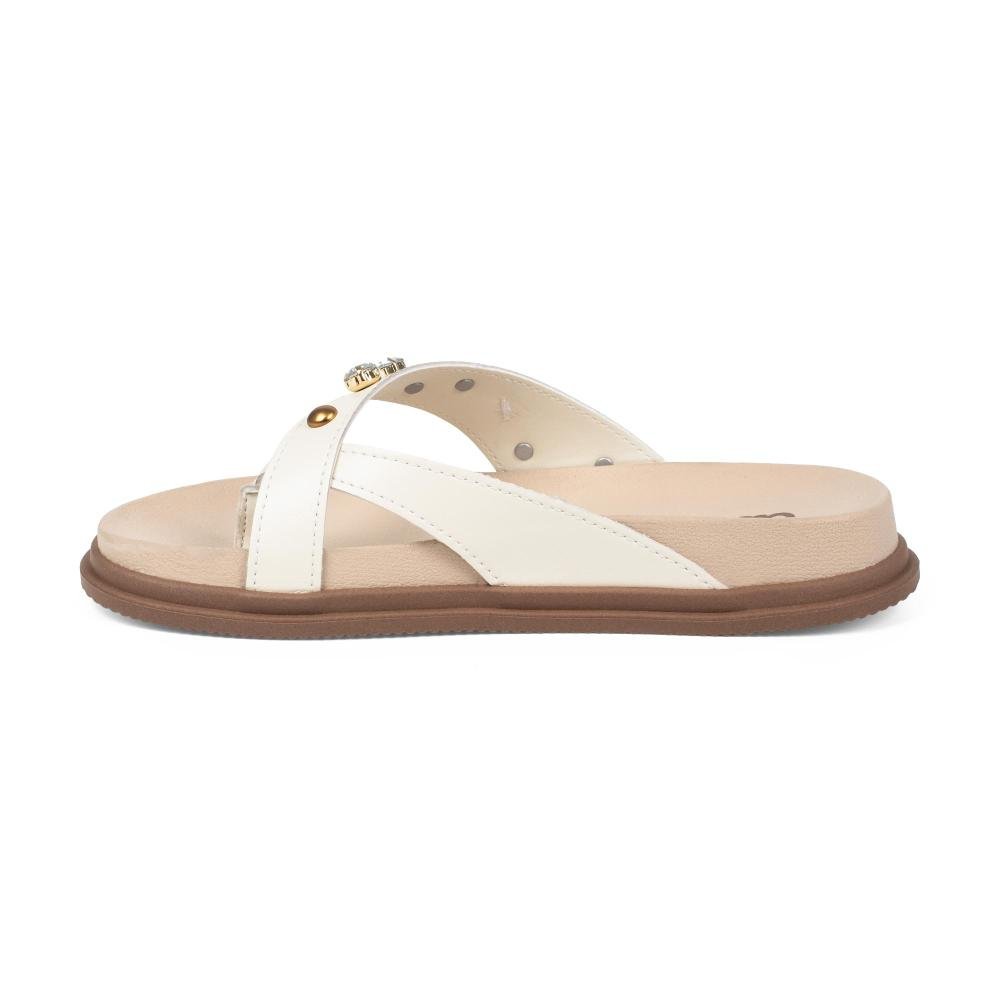 Chinelo Dakota Flatform Feminina DC021 Bege Claro 4