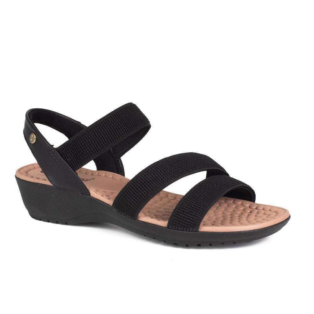 Sandália Campesí Anabela Feminina CE792 Preto 4