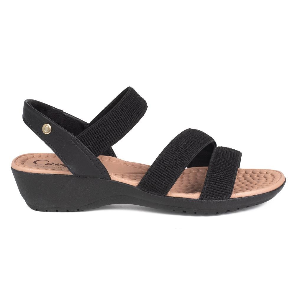 Sandália Campesí Anabela Feminina CE792 Preto 6
