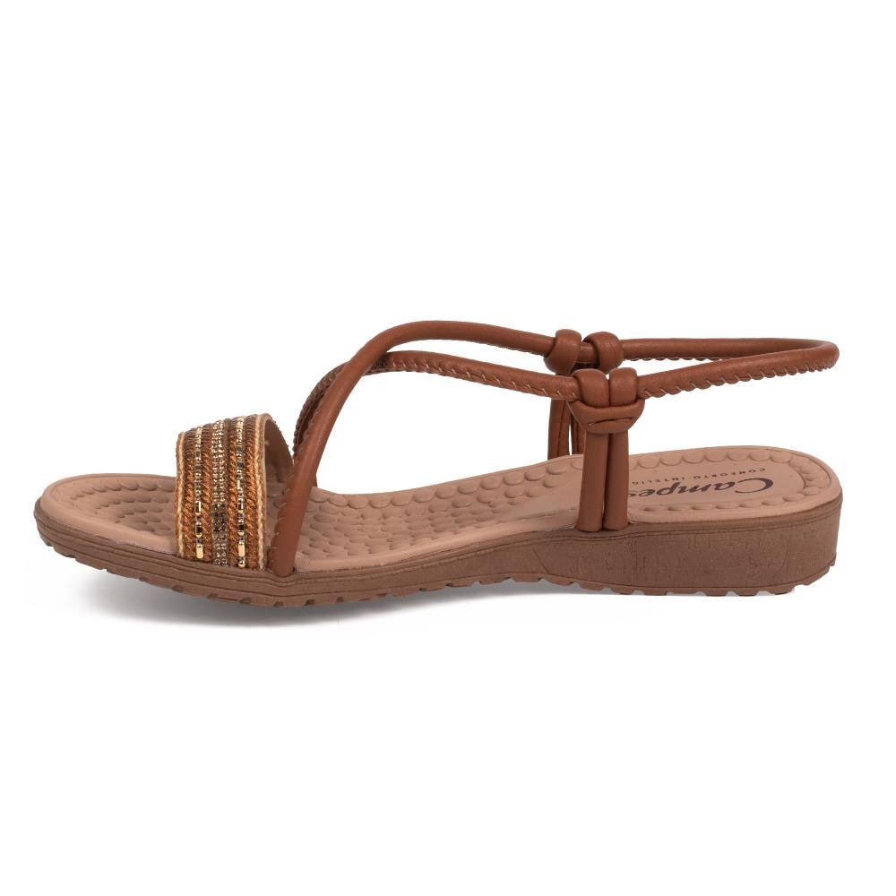Sandália Campesí Flatform Feminina CP508 Caramelo 4