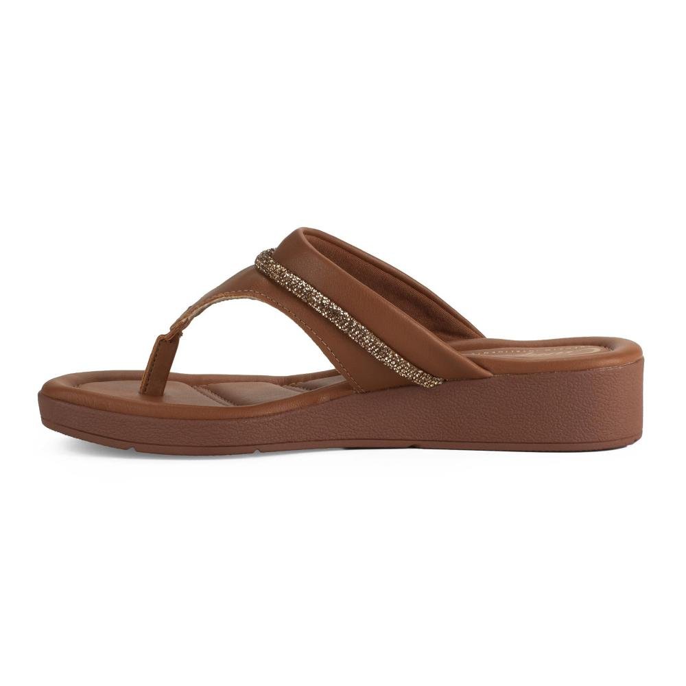 Tamanco Campesí Anabela Feminino CE762 Caramelo 4