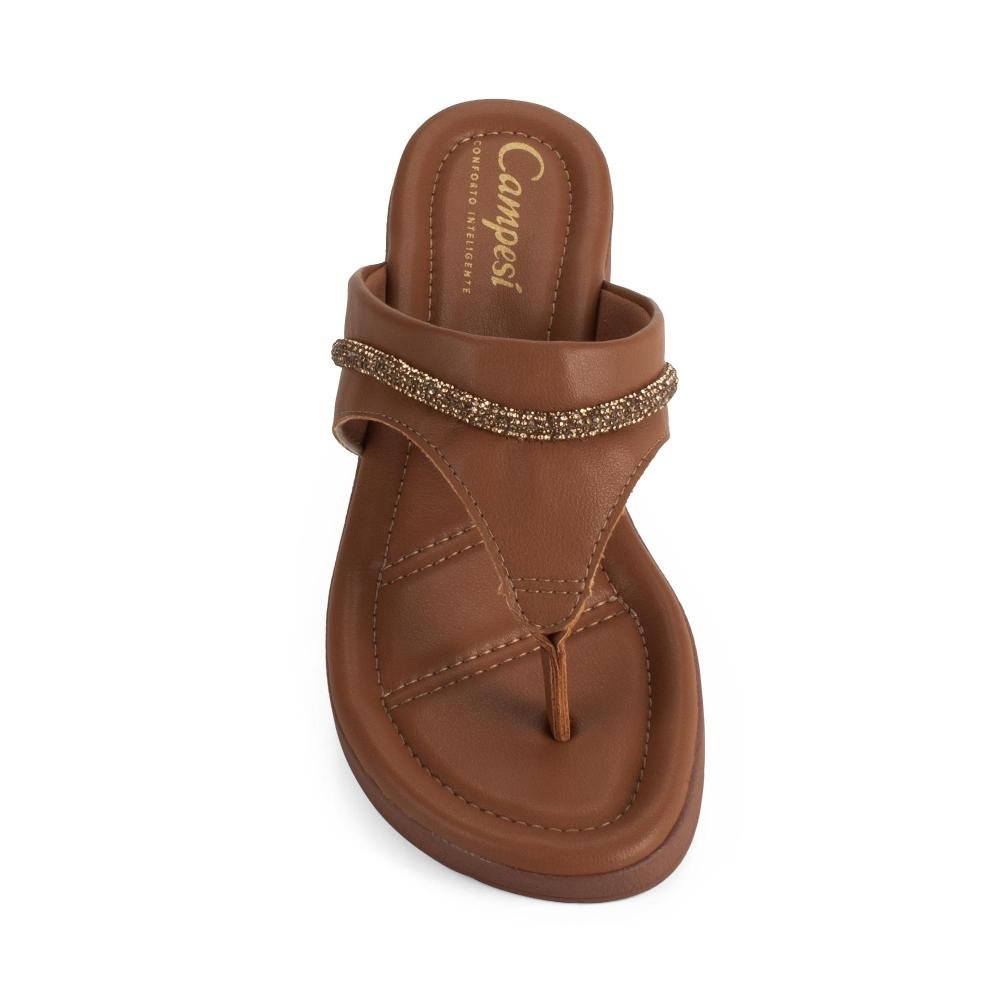 Tamanco Campesí Anabela Feminino CE762 Caramelo 6
