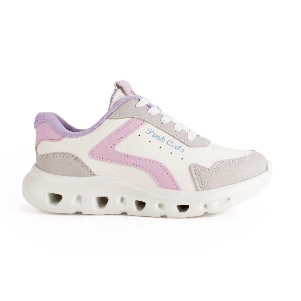 Tênis Pink Cats Infantil V6871 Bege 2