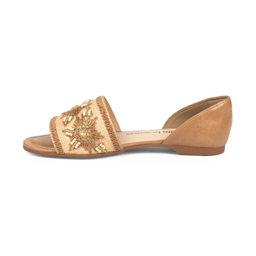 Sandália Dakota Rasteira Feminina DB863 Bege 4