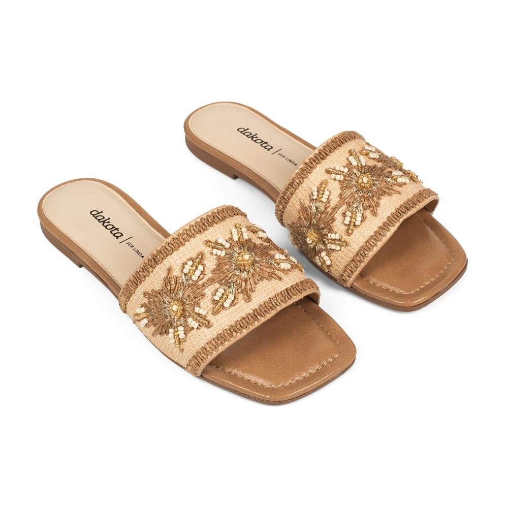 Slide Dakota Feminino DB952 Bege 6